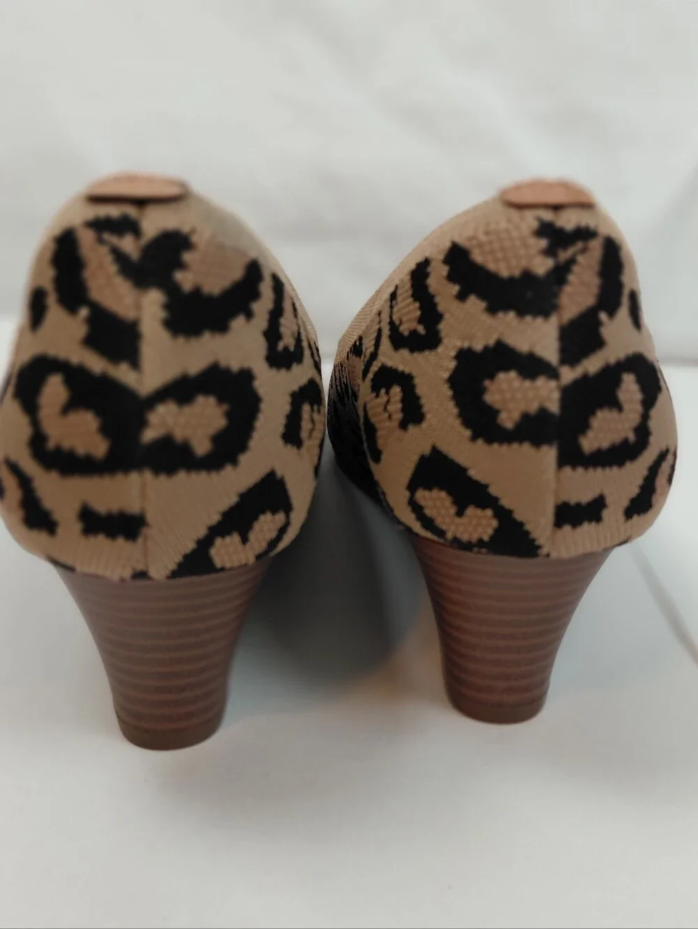 Vivaia Margot Wedge Heel Size 37.5 Leopard Print
